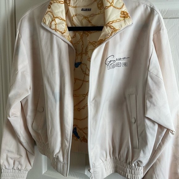 GUESS Della Cropped Bomber Jacket size small - Picture 4 of 9